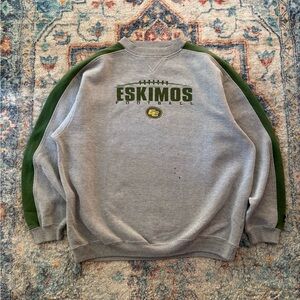 Vintage Puma Edmonton Eskimos Spellout Crewneck Size XXL